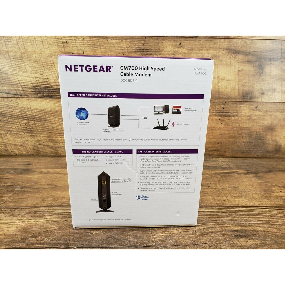 NETGEAR CM700 Cable Modem - Picture 3 of 11